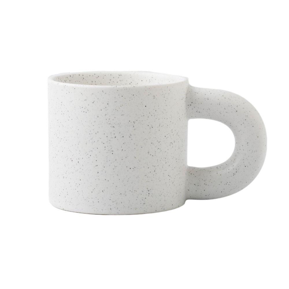 Fat Round Handgrip Novelty Cups Ceramic Cute Fat Handle Cup Personalized Milk Container  Home