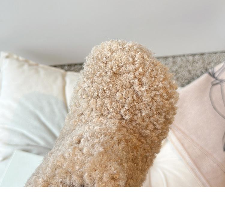 2025 Mädchen Winter Schneestiefel: Warmer Pelz, Samt gefüttert, zweilagige Baumwolle