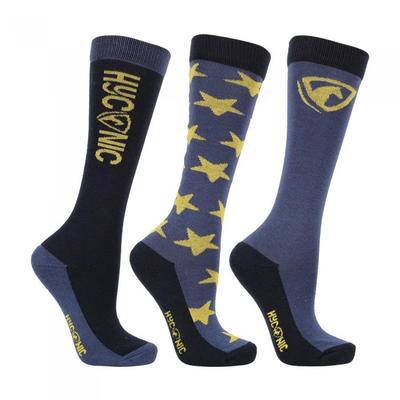 HYCONIC Unisex Adult Stars Socks (Pack of 3)