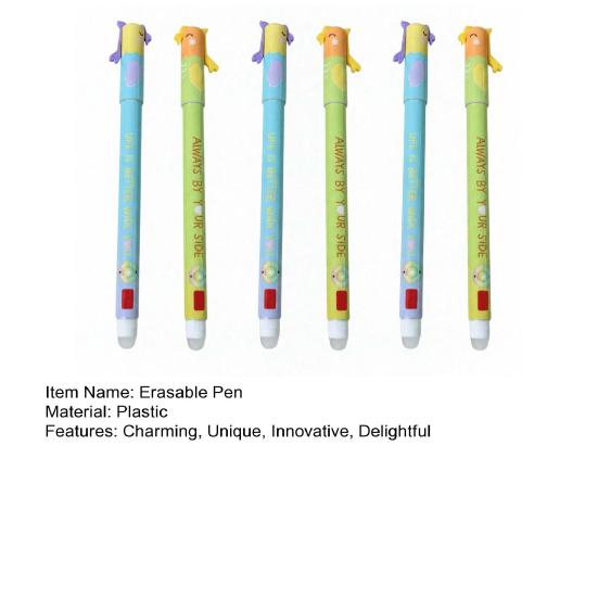 Valentinstag Radierbarer Stifte-Set Niedlich 0,7 mm Schwarzer Gel-Tinte Stift für Kinder Schüler Lehrer Klassenzimmer Austausch Gastgeschenke