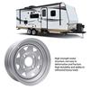 Trailer Wheel Rim 12 Inch Silver Color 12x4 4-114.3 Trailer Wheel Rim Replacement for Cargo Boat