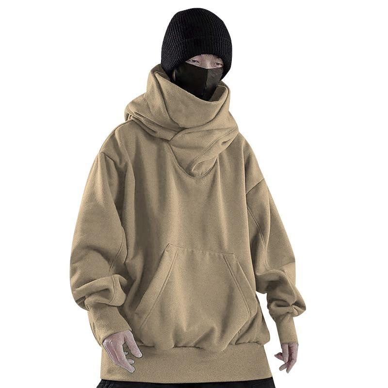 Herbst Neu Flor Kragen Plus Samt Kapuzenpullover Locker Lässig Pullover Oberteil Trendig Vielseitig