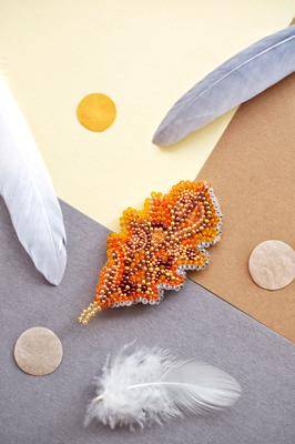 Set for Creating a Universal Bead Decoration Abris Art Leaf