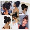 Messy Bun Hair Piece Synthetic Hair Natural Wave Chignon Ponytail Donut Updo Hair Piece Scrunchies for Women