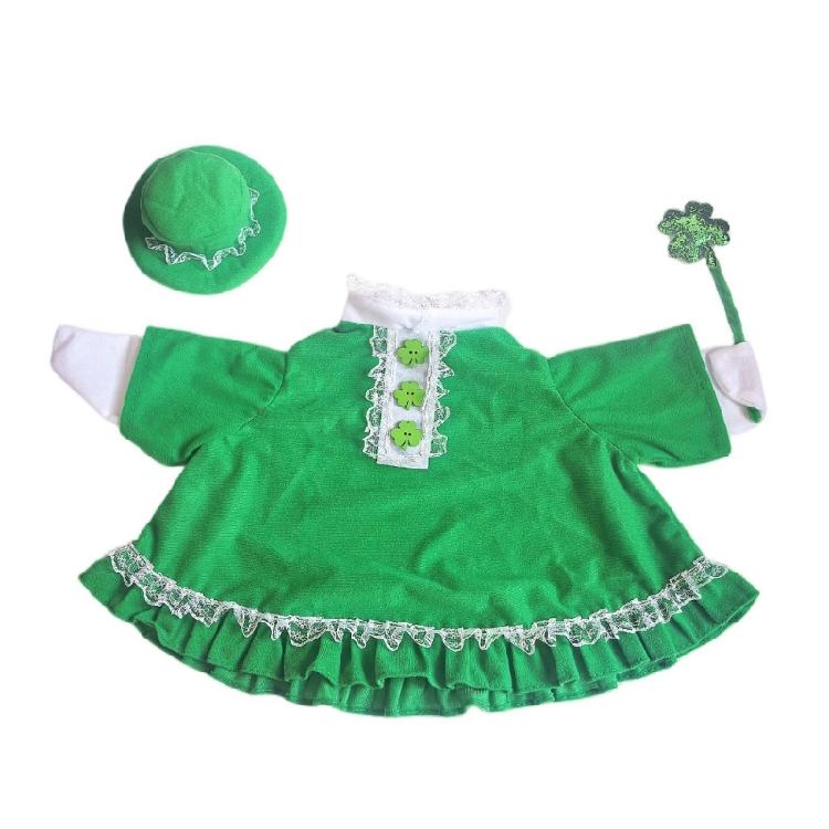 

Festives Geese Outfit with Shamrock Motifs for Irish Themed Parties and Event Patricks Day Celebration Accessories 1