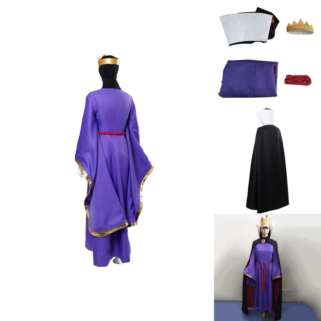 Incantevole Abito da Regina Cattiva di Biancaneve Outfit per Eventi di Halloween Carnevale per Adulti
