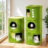 Cat House Villa Felt Wear-Resistant Cat House All-Season Multi-Layer Warm Cat Climbing Frame Lint Remover And Scratching Board