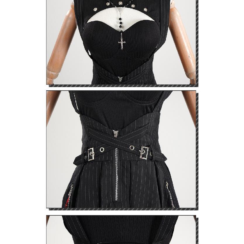 Misa Amane Death Note Cosplay Costume Gothic Lolita Dress, Halloween Stage Performance Outfit, Anime Gothic Fashion