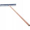 KADAX Metal Rake For Leaves Grass Stones Garden Solid 155cm With Handle