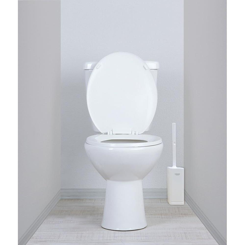 KOKUBO Kawark Toilet Brush with Case White Water Splash Resistant Made in Japan