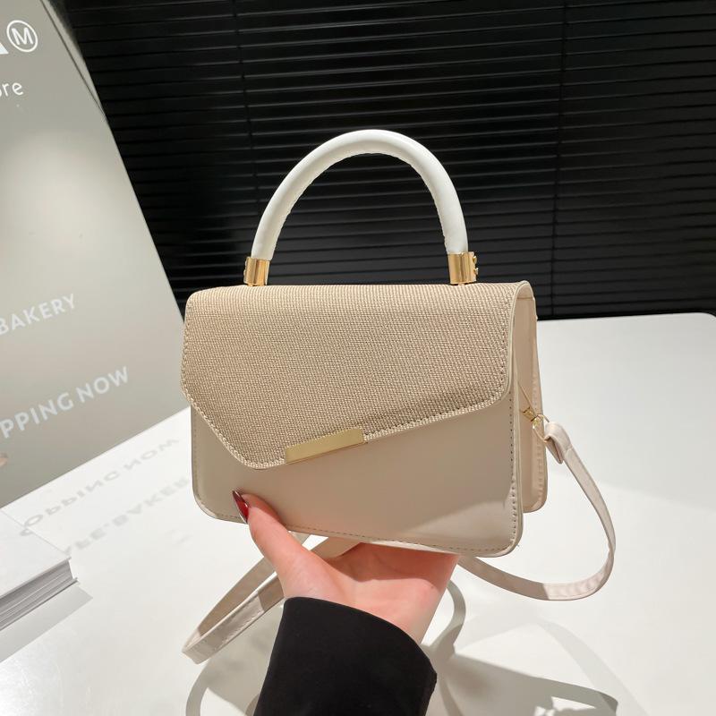 New women's bag 2025 trendy locomotive style leather strip decorative underarm bag fashionable commuter women's shoulder bag