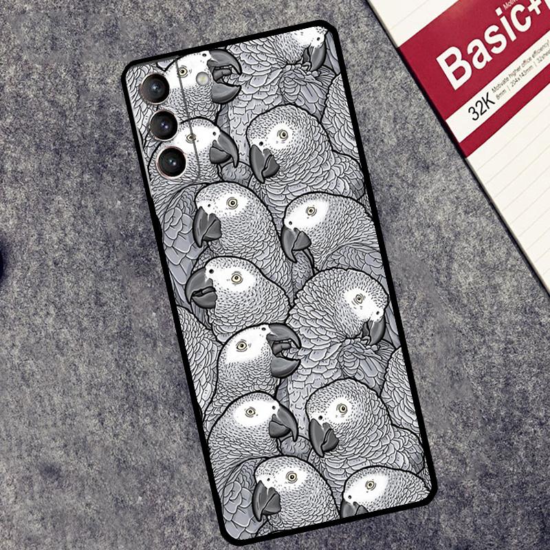 Colorful Parrots Case For Samsung Galaxy S24 S26 Ultra S10 S20 S21 S22 S23 Plus S25 FE S25 Ultra Cover Coque