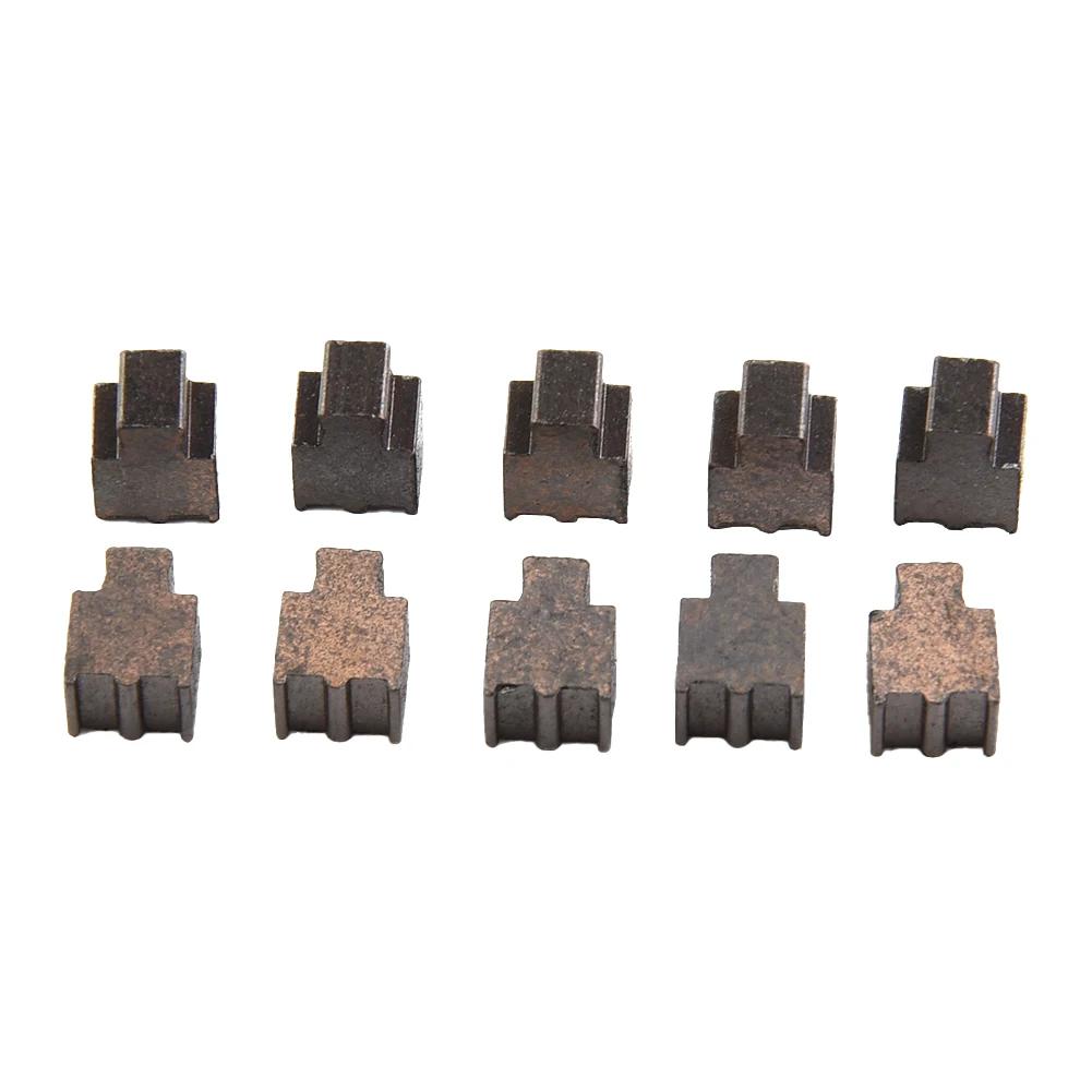 10pcs Carbon Brushes Compatible With For 775 750 755 Motor Standards In Electric Drills And Common Power Tool Uses