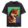 Sesame Shiba Inu Tshirt Casual Everyday Wear Tshirt