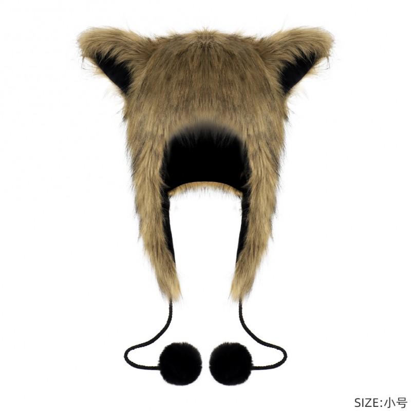 Warm Fuzzy Tribal Hat With Cat Ears Ear Flaps Winter Wool Blend Adults Kids