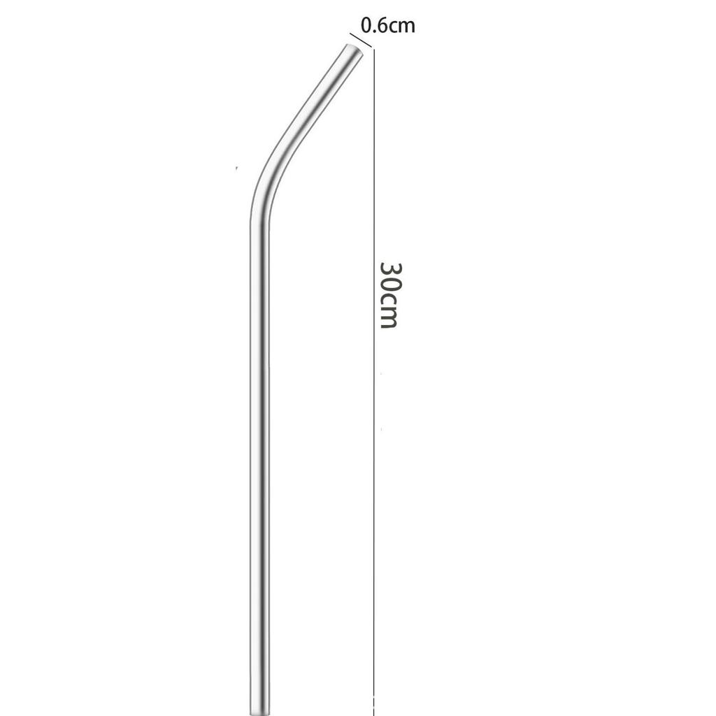 304 Stainless Steel Straws for Bars, Milk Tea, Juice & Coffee Shops