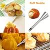 Stainless Steel Cake Decorating Nozzle - Versatile Icing Piping Tip for Pastries, Puffs & Fondant - Essential Kitchen Baking Tool