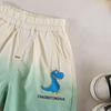 Boys' Gradient Dinosaur Short Sleeve Summer Outfit - 2026 New Style Three-Piece Set