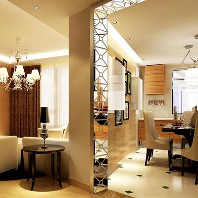 Modern Mirror Style Removable Decal Art Mural Wall Sticker Home Room DIY Decor