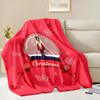 3D Christmas Nutcracker Soft Flannel Blanket for Bed Bedroom Sofa Picnic, Warm Throw Blanket for Cover Outdoor Leisure Nap Gift