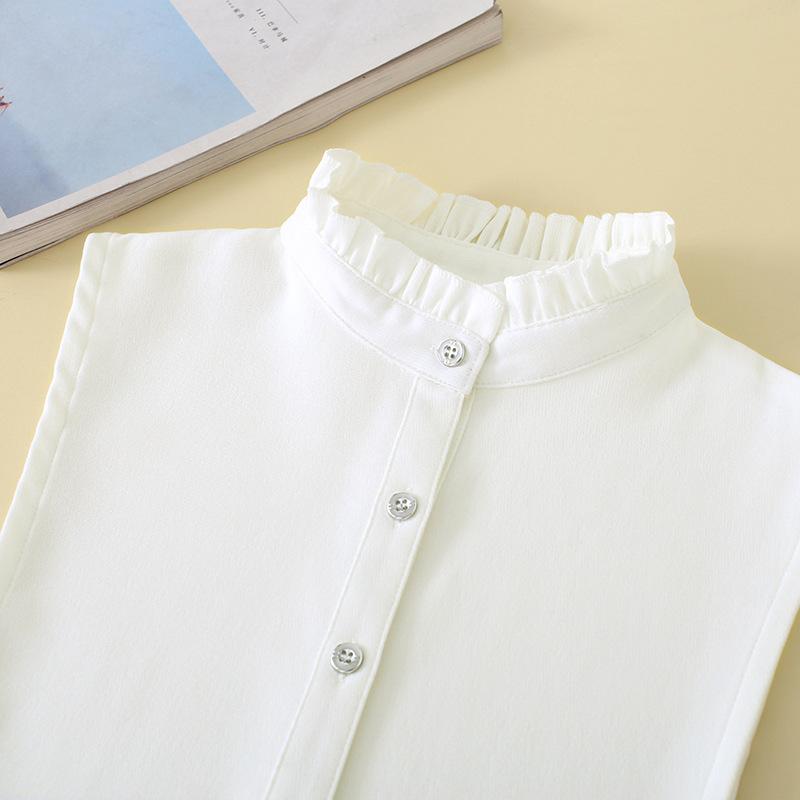 XXL Casual White Fake Collars for Women Neckwear Half Shirt Detachable Collars Nep Kraagie Cravats Half Shirt Sweater Accessory