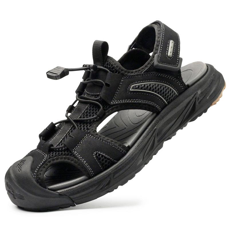 Men s Plus Size Non-slip Breathable Closed-toe Sandals for Outdoor & Casual Use 45