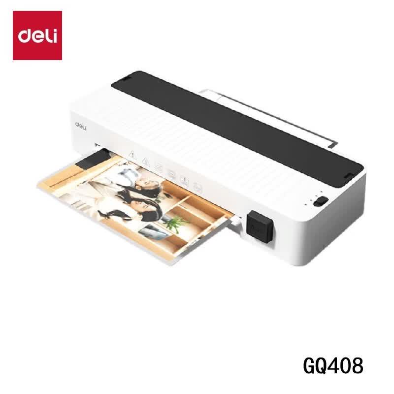 Deli GQ408 3-in-1 A4 Laminator with Cutter and Punch CN plug (adapter included)