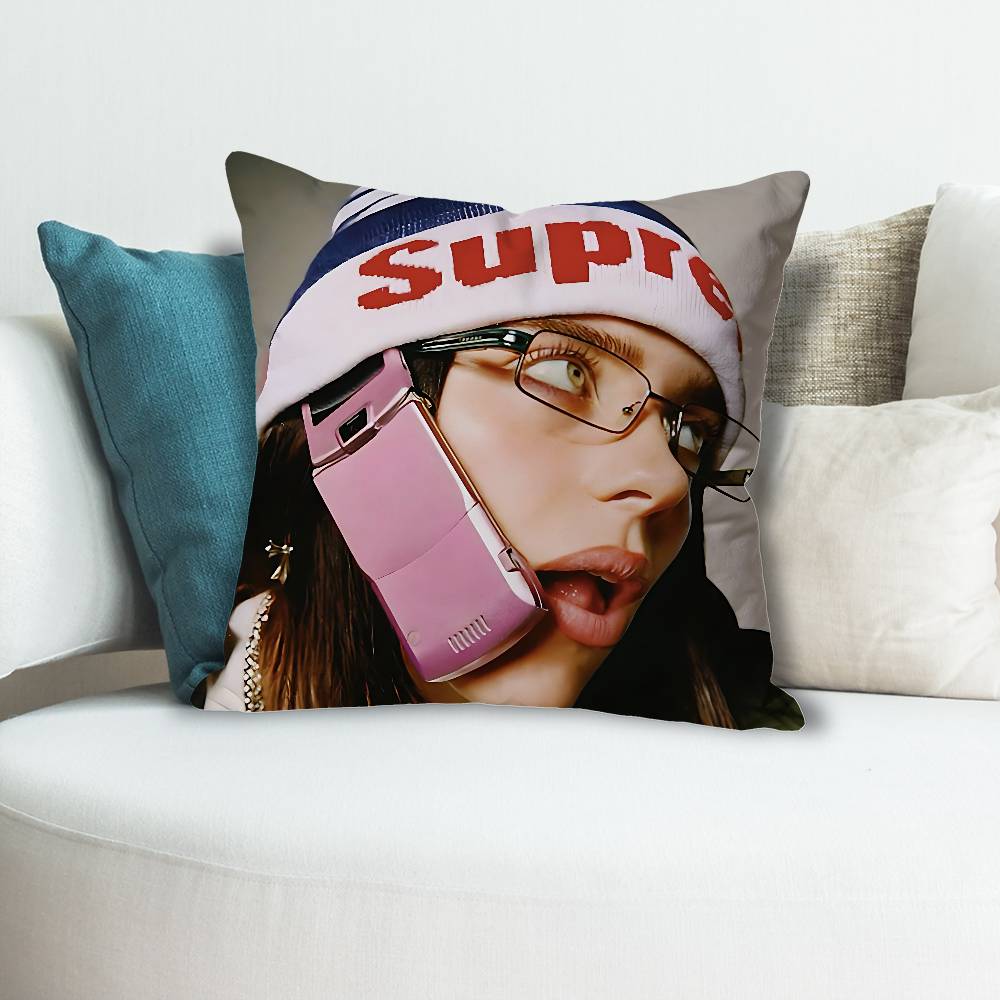 

HHit Me Hard and Soft Anime Celebrity Merchandise AllMatch Printed Pillow Case Sofa Car Office Room Decoration Protector 30x30 cm