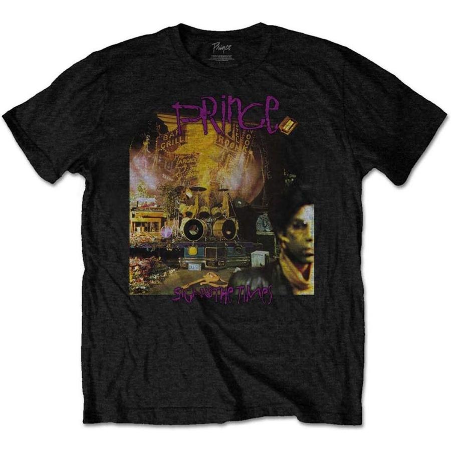 Prince Men s Sign O The Times Album Slim Fit T-Shirt Black XXXXXL чёрный
