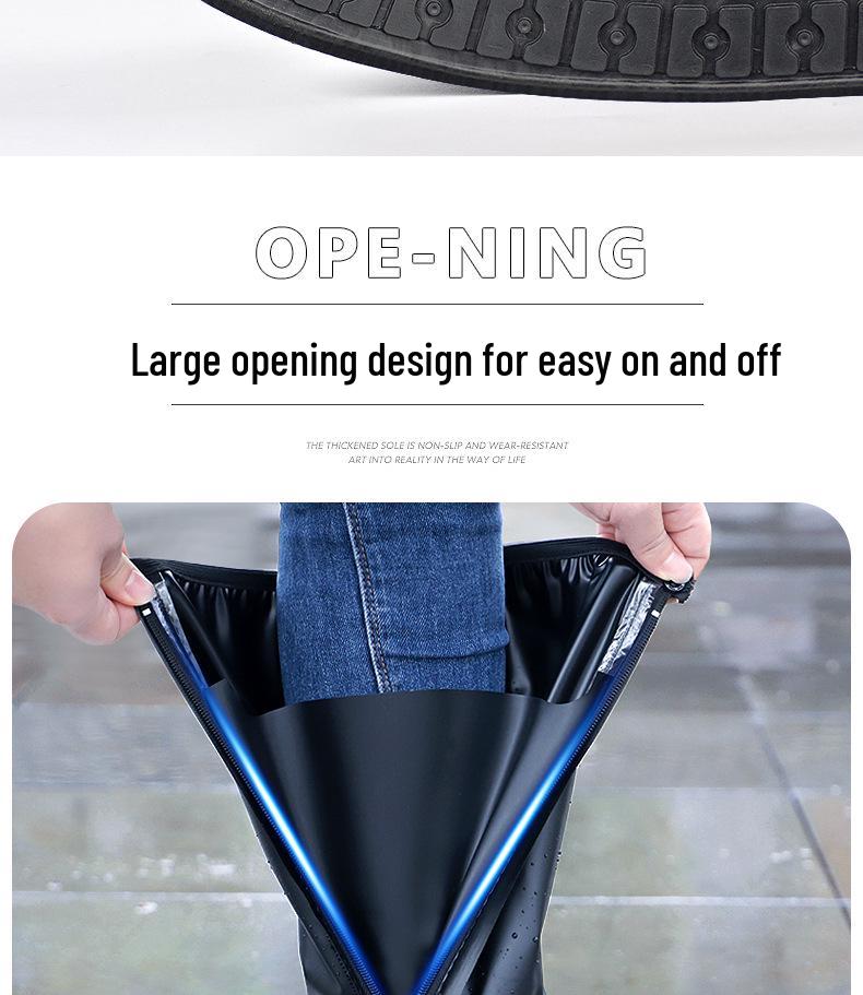 Męskie i Damskie Wodoodporne Wysokie Nakładki na Buty Przeciwdeszczowe Antypoślizgowe, Pogrubione i Odporne na Zużycie do Użytku Zewnętrznego.
