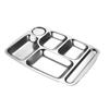 JingJing RS304 Stainless Steel 6-Compartment Divided Plate