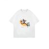 Oversized T Shirt Dress Black Horse Riding Graphic Print Casual Wear For Women