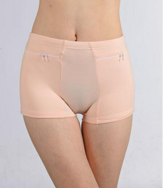 Women's Cotton Safety Shorts with Anti-Theft Pockets