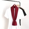 New Silk Scarf Women's Small Long Narrow Silk Scarf Spring and Autumn Scarf Professional Temperament Scarf Shirt Accessories Tied Bag Headband