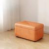 Storage Shoe Changing Stool - 2-in-1 Entryway Bench with Seat & Hidden Compartment, Compact Hallway Stool for Small Spaces