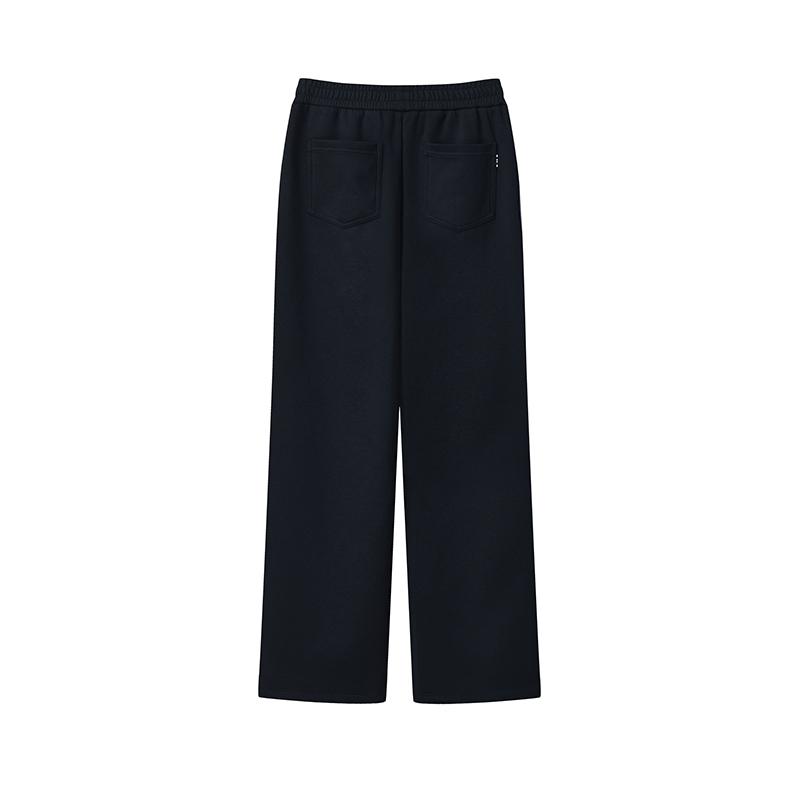 FILA Heritage Classic Striped Soft Yarn Knitted Straight Loose Casual Pants Women bottoms Legendary-Blue F11W548605FNV