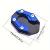 Universal Motorcycle Footrest Enlarged Single-side Support Pad Motorcycle Pedals Aluminum Accessories Motorcycle Footrest