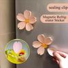 Clips magnetic pentru frigider Sakura, Clips de etanșare petală, Autocolant magnetic pentru frigider, Clips pentru gustări, Decorațiune floare