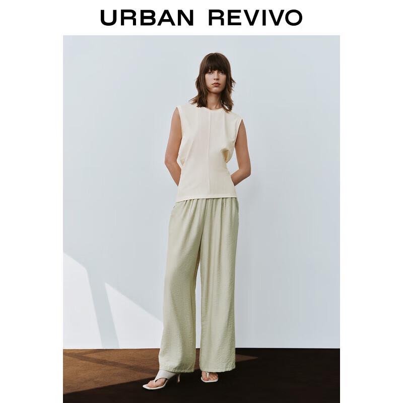 UR Women's Casual Elastic Waist Wide-Leg Pants