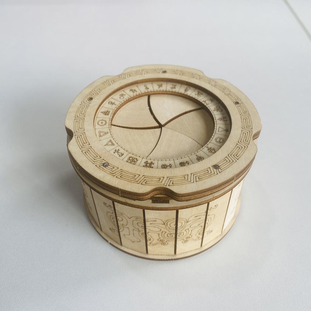 3D Puzzle DIY Wooden Mechanical Box Assembly Model Adult Birthday Halloween Christmas Gift
