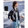 Women's Retro Faux Leather Biker Jacket