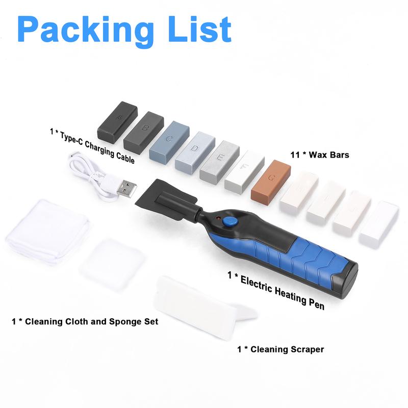 DIY Floor Furniture Repairing Tool Set Ceramic Tile Scratch Hole Crack Filler Handheld Melting Wax Tool for Household Use