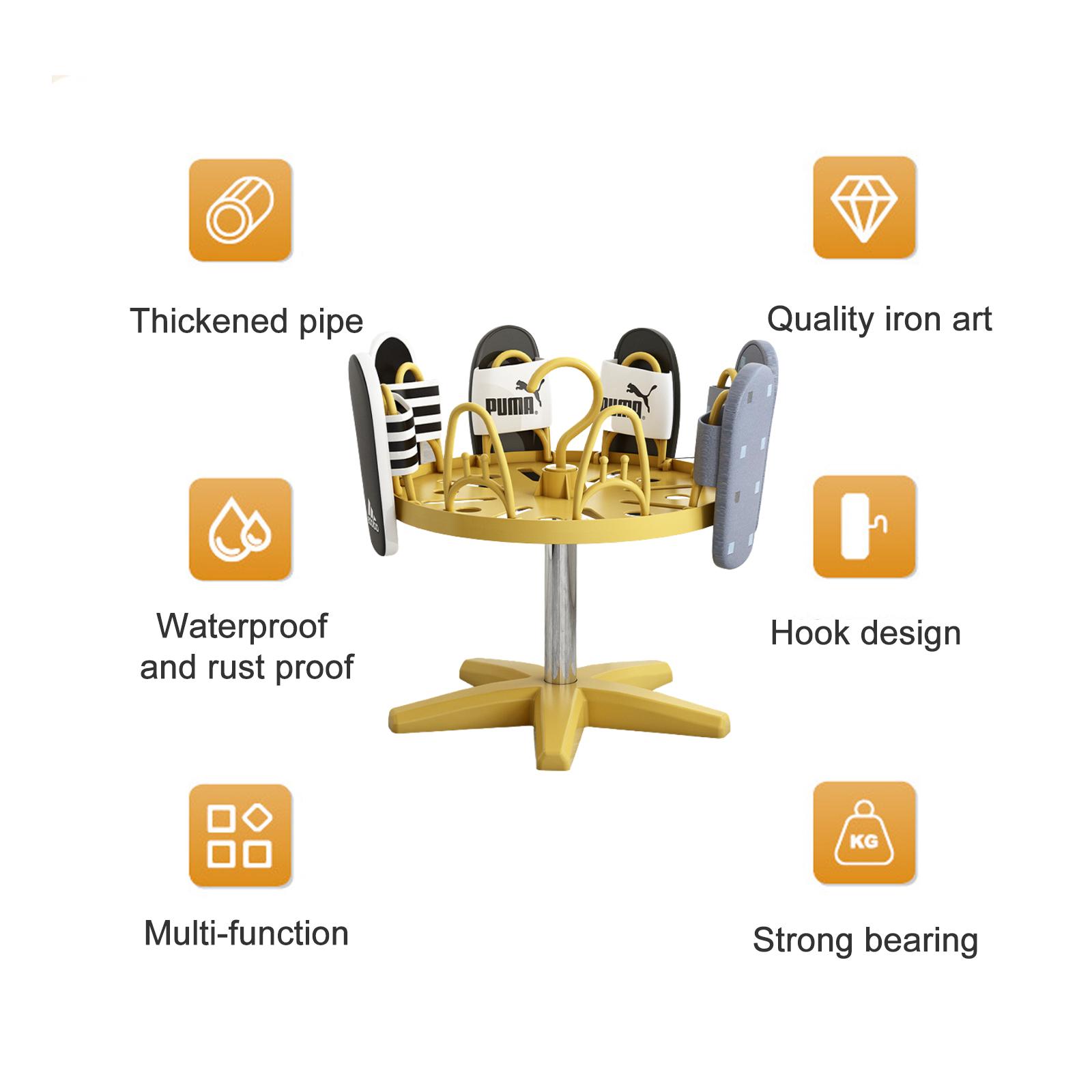Полка для обуви вращающаяся на 360 градусов складная экономящая место двухслойная сушилка для обуви Type 1 990₽
