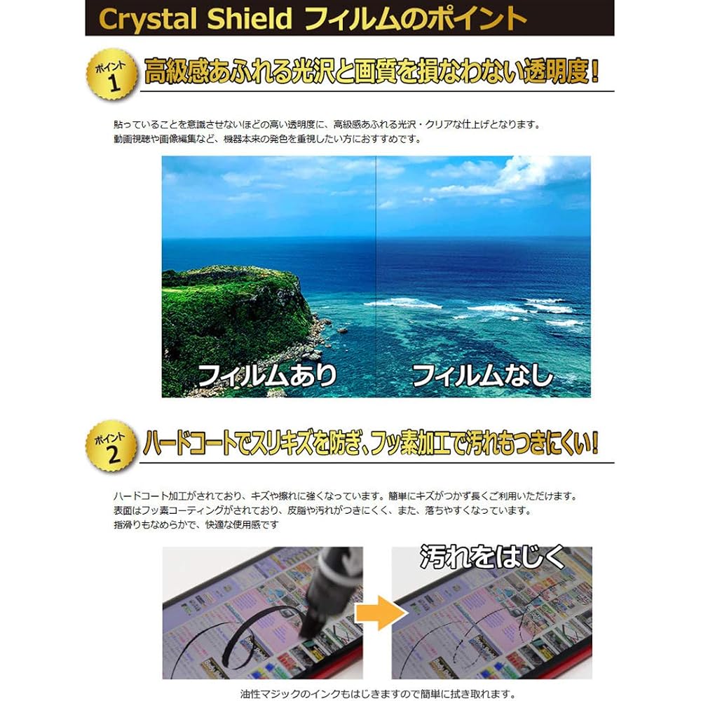 PDA Kobo Game & Watch Crystal Shield Protective Film for Super Mario Bros. [For Screens], Gloss, ...