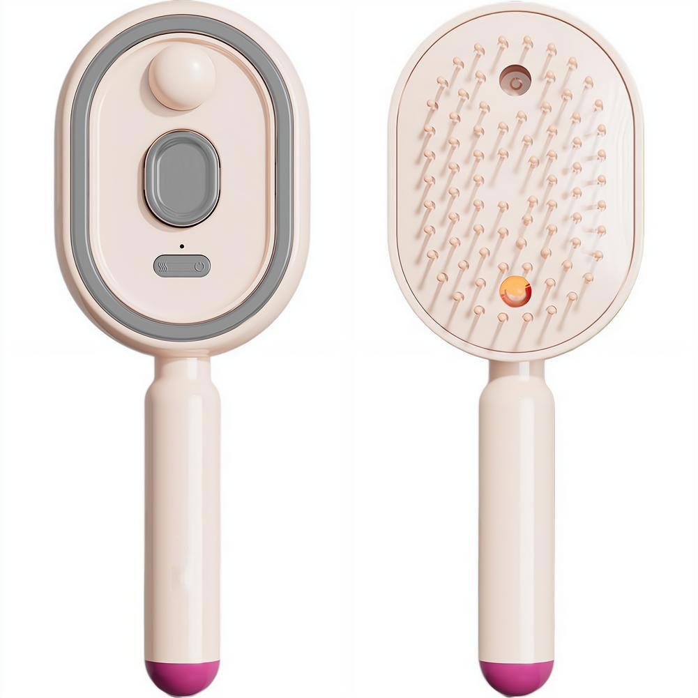 Electric Spray Air Bag Massage Comb Essential Oil Atomization Care Hair Comb Self-Cleaning Fluffy Hair Comb