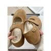Soft Leather Version~ Heel Height 4cm Mary Jane Shoes Mao Mao Shoes 2025 New Suede Velcro Fleece Warm Casual Shoes