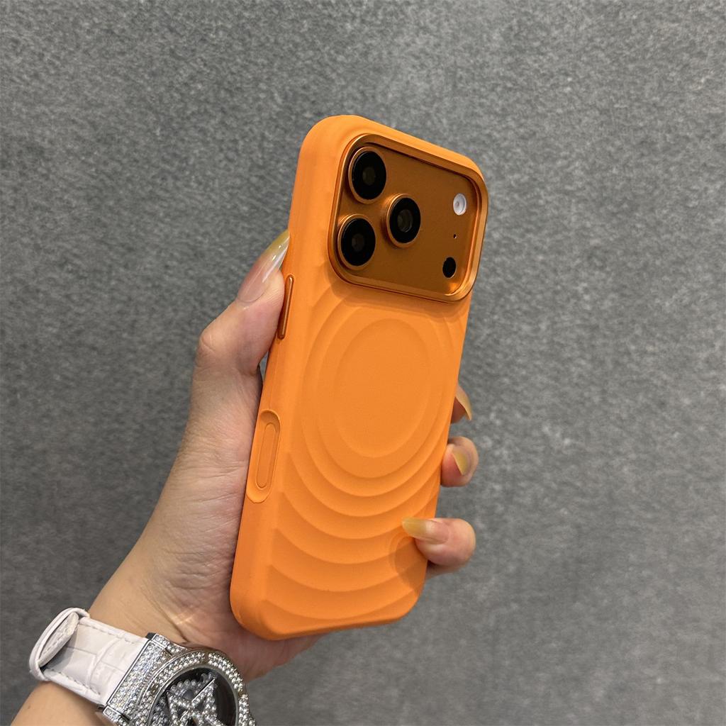 Ripple Liquid Silicone Magnetic Mobile Phone Case iPhone11ProMax Skin-friendly Solid Color 11 Anti-drop 11 White Pink Yellow