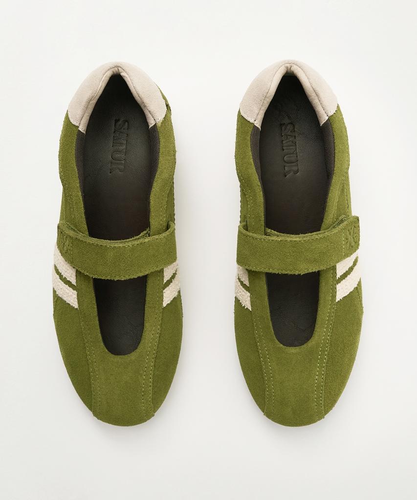 Satur Blush Merry Sneakers Olive Green