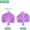 20-Pack Artificial Orchid Flower Heads, Silk Faux Butterfly Flowers Head for Wedding/Bouquet/Bridal/Party Decor, Fake Phalaenopsis Petals Bulk [2.76