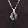 May Birth Green Emerald Gemstone 925 Silver Engagement Trendy Pendant Jewelry PP-26-10